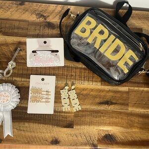 Bachelorette/Bride Bundle! Clear Crossbody Bag with Accessories